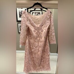 Tadashi Shoji Blush Lace Dress